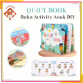 Quiet Book DIY Busy Activity Book Velcro Anak. 