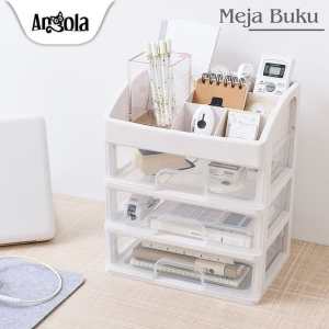 RAK KOSMETIK 3 SUSUN Kotak Organizer Multifungsi Desktop Storage RAK MAKE UP