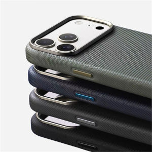 Case For iPhone 17 Pro Max 17 Air Luxury Diamonds Texture For  Leather Wireless Charge Accessories Back Cover