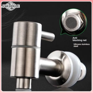 JACIRCLE Stainless Steel Bib Tap Tank Dispenser Cooler Faucet Spigot Kepala Air Household Liquid Storage Outlet Accessory