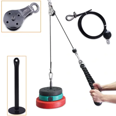 Katrol Fitness Set Home Gym Alat Fitness Angkat Beban Pulley Cable Machine