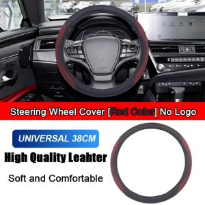 Genuine Leather Fashion 38cm Car Steering Wheel Cover Trim Protector Anti Slip Handlebar Protection Styling Accessories For Chery Omoda 5 E5 Tiggo 2 4 5X 7 8 Pro e+ Arrizo 5 6 8
