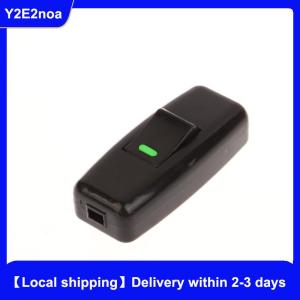 Y2E2noa 5PCS Inline On Off Table Lamp Switches Classic Black 6x2.5cm 10-16A250V Boat Shape Anti slip Home Light Electrical Accessories 1 x On off switches