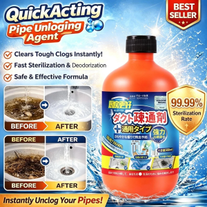 【SG Stock】Japan powerful pipe cleaner Drain flies killer Drain clog remover Kitchen sink clog remover Toilet deodorizer Sink cleaner 管道疏通剂500ml