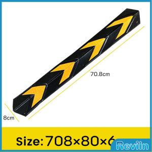 R.E. ยางหุ้มขอบเสาหุ้มมุมเสา สำหรับกันรถชนขอบเสา แถบสะท้อนแสง Rubber Wall Corner