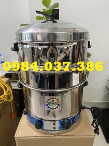 Nồi hấp bánh Flan Bằng điện size 40cm 3 tầng hấp