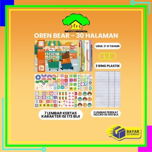 MI-M380 Buku Aktivitas Bayi Lucu DIY Quiet Busy Book dan Velcro 14 30 Halaman / Mainan Buku Edukasi