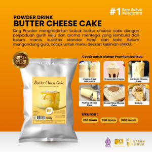 POWDER DRINK BUTTER CHEESE CAKE - Bubuk Minuman Rasa Kue Keju
