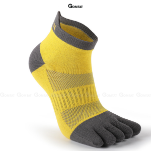 Tất thể thao cổ ngắn xỏ ngón GOMTAT chuyên dùng tập luyện thể dục chất liệu sợi cotton hút ẩm cao cấp - XONGON-MAX-1201