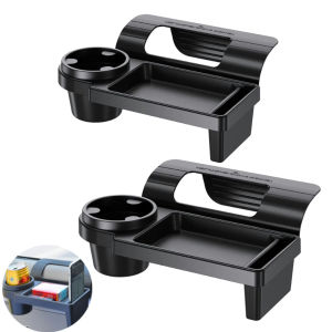 (local delivery) Kebidumei Multifunctional Car Organizer Box With Cup Holder Drink Holder Side Door Window Phone Slot Hanging Storage Rack For Vehicle