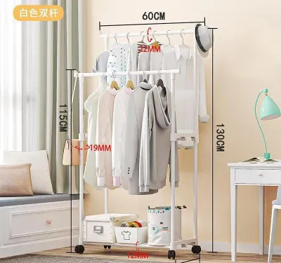 DOUBLE POLE / DOUBLE RODE / DOUBLE ROD RACK GEN 1 SERBAGUNA JEMURAN RAK BAJU GANTUNG DISPLAY STAND HANGER / DOUBLE POLE GANTUNGAN JEMURAN PAKAIAN / GANTUNGAN BAJU / GANTUNGAN PAKAIAN