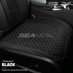 SEAMETAL High Quality Linen Car Seat Cover Set Flax Seat Cushion Breathable Anti-slip Front/Rear Seat Covers with Backrest