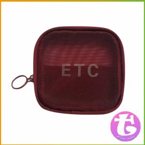 Thai Dee กระเป๋าเครื่องสำอาง มีซิป กระเป๋าเครื่องสำอาง ตาข่ายโปร่งใส cosmetic bag