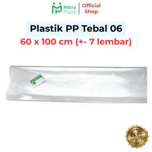 Plastik PP Lebar 50 & 60 Tebal 06 50x80 60x100 Kantong Bening Transparan