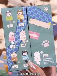 labubu the monsters cat mode on Series Nam châm t tủ lạnh blind collection decorative gift toy