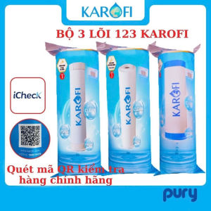Bộ 3 Lõi Lọc Nước 123 Karofi Chính Hãng