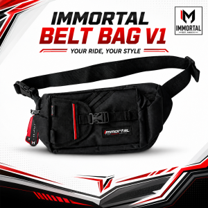 Immortal Belt Bag V1 - Durable Material Spacious Storage Water Resistant Adjustable Belt Quick Release Buckle.