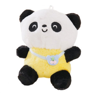 Móc Khóa Gấu Trúc Mặc Áo Siêu Cute - Thú Nhồi Bông Treo Điện Thoại Balo Túi Xách - Phụ Kiện Gấu Bông Panda Làm Quà Tặng