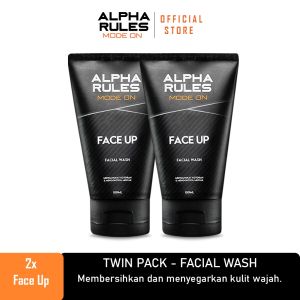 Alpha Rules Twin Pack - Face Up Facial Wash - Sabun Wajah Pria