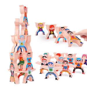Mainan Anak Big Balancing Toys STACKING BLOCK Orang Mainan Domino Edukasi Melatih Emosi Kesabaran Anak