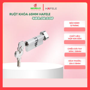 Ruột Khóa Cửa 1 Đầu Chìa 1 Đầu Vặn Hafele 489.56.250 – Đồng Thau Cao Cấp – Lắp Đặt Thuận Tiện - Bảo Hành 12 Tháng - BST