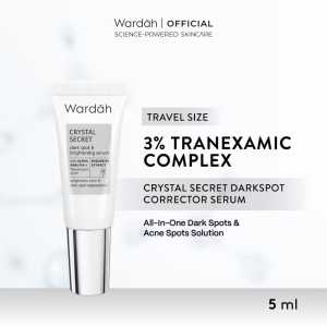 Wardah Crystal Secret Dark Spot Brightening Serum 20ml - Mencerahkan Menyamarkan Flek Hitam Di Wajah