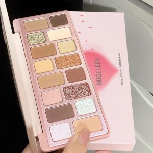 LETIGO Pearlescent Shimmer Glitter Eyeshadow Palette Matte 16 Colors Eye Shadow Makeup Smudge-Proof Makeup Palette Women