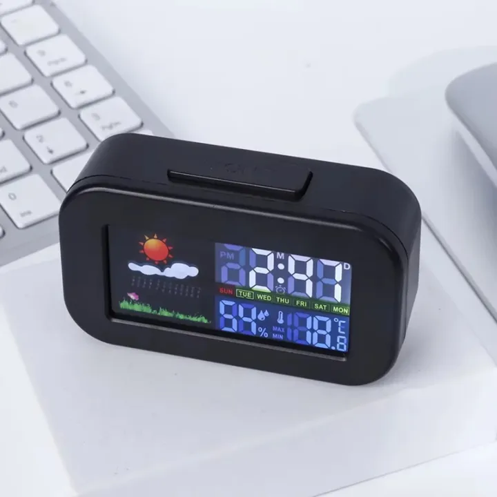 Retail%20<br><br>Weather%20Station%20Clock%20with%20Color%20Display%20Temp&amp;Humidity%20Monitor%20Backlit%20for%20Kids%20Teens%20Students%20-%20Bedroom%20Dorm%20Desk%20-%20Image%205