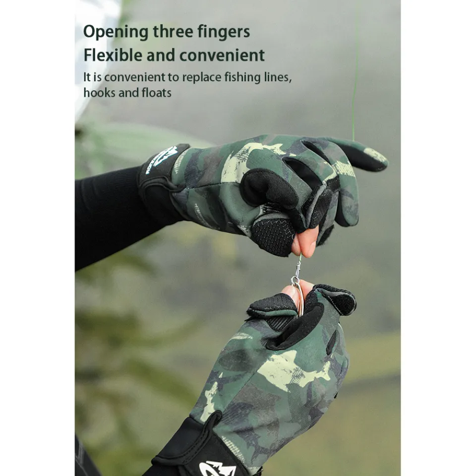 Outdoor Fishing Gloves Touch Screen Non-slip Wear-resistant