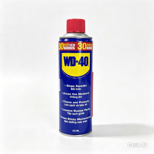 WD-40 412 ml - Mỡ bôi trơn đa năng - Loại bỏ tiếng kêu - Khô nhanh - Bảo vệ chống gỉ sét - Làm sạch và bảo vệ - Cơ chế bôi trơn dính - Khối đen làm nền