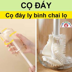 Cây Cọ Rửa Ly Chén Silicon Cọ Rửa Ly Chổi Quét Chai Lọ Thực Phẩm