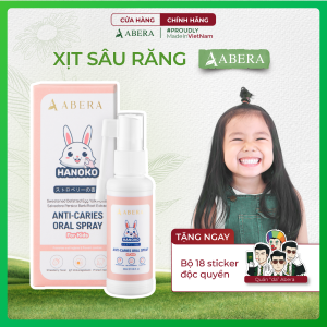 Xịt Chống Sâu Răng Hanoko Abera 40ML - Hỗ Trợ Ngừa Sâu Răng Cải Thiện Các Vấn Đề Răng Miệng Cho Bé