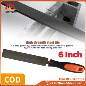 ToolHub kikir besi jumbo besar plat baja gepeng gigi halus 6" flat Datar gepeng