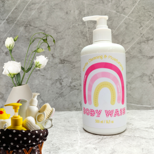 Botol Tempat Sabun Cair Shampoo Pump Dispenser Sabun Shampoo Aesthetic 500ml Kids Edition Rainbow