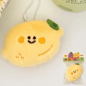 YYLINGX Cartoon Fruit Plush Doll Keychain Mango Peach Banana Avocado Lemon Cherry Stuffed Pendant Cute Backpack Charm Birthday Gifts