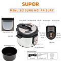 Nồi áp suất điện 2 lòng nồi Supor CYYB50YA10VN-100 5L tặng kèm bộ dao 5 món Masamoto. 