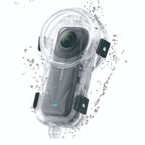 Insta360 X5กรอบดำน้ำที่มองไม่เห็น360องศาแม่เหล็กที่มองไม่เห็นได้อย่างเต็มที่กรอบดำน้ำถอดออกได้กันน้ำ60เมตร