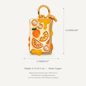 European and American healing color small mushroom pendant DIY bracelet cute sweet flower mushroom series furnace vacuum color retention copper decoration h2609