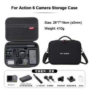 For DJI Osmo Action 6/5 Pro/4/3 Storage Bag Sports Camera Shoulder Protection Bag Portable Travel Prevention Handbag Box