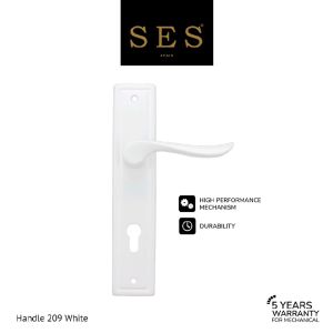 Gagang Pintu - Handle Pintu SES Aluminium 209 White