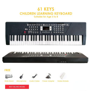 【24H】Electric Piano 61 Keys Bring Microphone Self Learning Keyboard Package Music OrganDigital Electronic Portable
