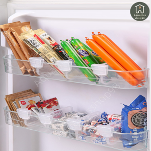 ฉากกั้นตู้เย็นจัดระเบียบ แยกช่องภายในตู้เย็น ช่องแบ่งการจัดเก็บแบบปรับได้ แบ่งช่องในตู้เย็น ปรับได้ วัสดุ PP