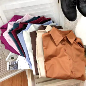 Kemeja Wanita Lengan Panjang Kemeja Putih Kerja Wanita