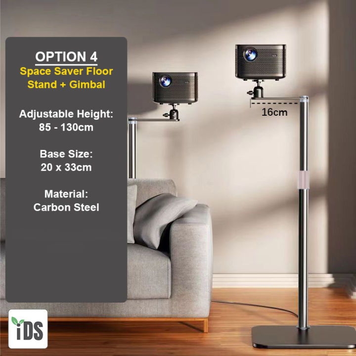 Metal Adjustable Tripod Stand With Tray Laptop Projector Outdoor Home Office EBa