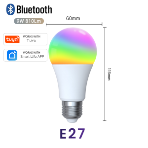 หลอดไฟ LED สมาร์ท E27 GU10 E14 ใช้แอป Tuya/Smart Life + ควบคุมเสียง Google Home Alexa