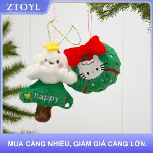 【ZTOYL】 Dễ thương phim hoạt hình Cây giáng sinh Santa Claus sang trọng Keychain Kawaii giáng sinh nhồi bông búp bê đồ chơi Ba lô mặt dây chuyền Trang trí phụ kiện
