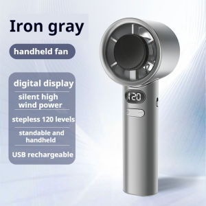 Handheld Fan พัดลมมินิ Mini turbofan with digital display Portable Mini Fan Speeds 120 Cooling Fan 手持小风扇