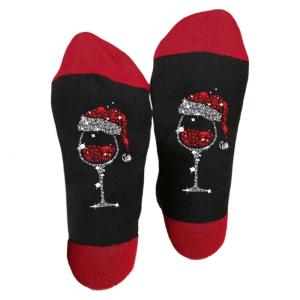 Mới lạ vui tất kiểu vận động viên giản dị hoa văn giáng sinh Vớ qua mắt cá chân giản dị booties vớ các cặp vợ chồng vớ cho tiệc giáng sinh