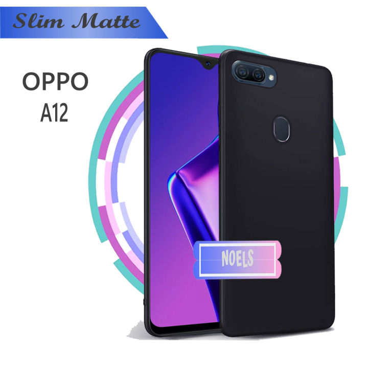 Case Slim Black Matte Oppo A12 Baby Skin Softcase Oppo A12 2020 / A5S
