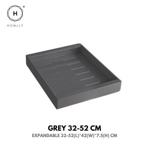 Homlly Expandable Roll Out Organizer Drawer for Kitchen Cabinet Pantry or Bathroom Storage (Width 32-68 cm)